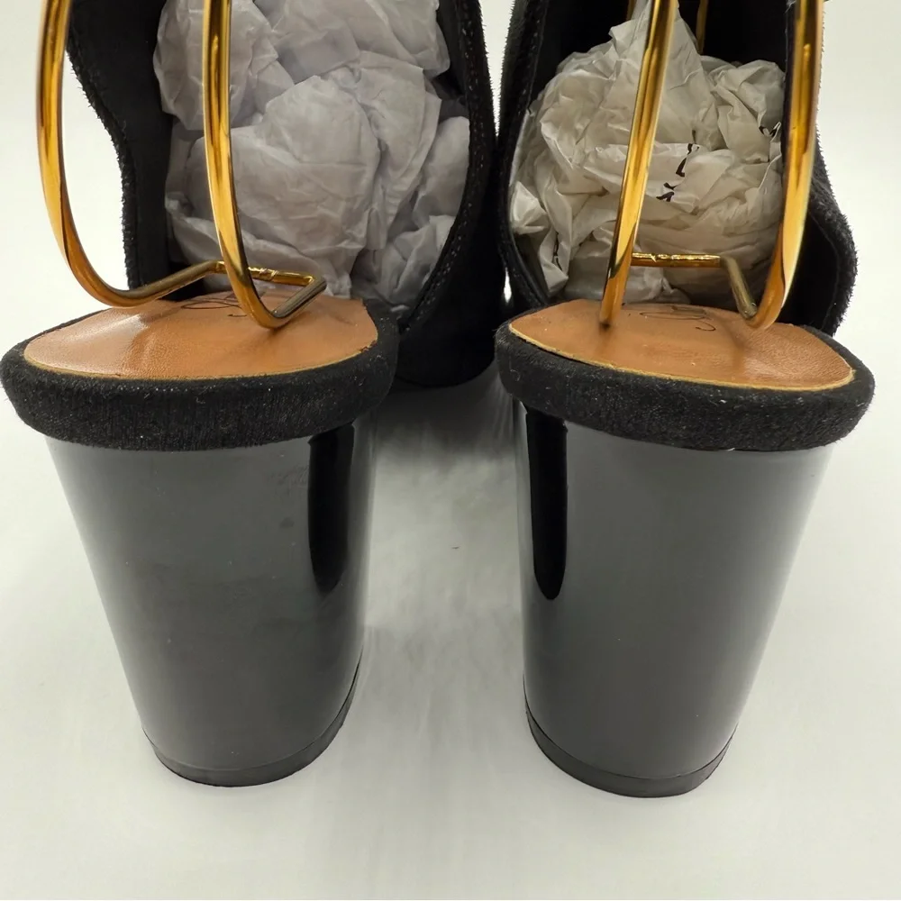 Azura by Spring Step Voljeti Black Heeled Sandals Size 41 / 9.5 - 10